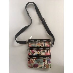 LeSportsac Kasey Art School Nylon Cross Body Bag